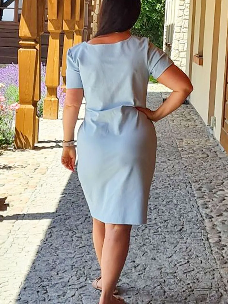 Plus size dress model 198766 Karko