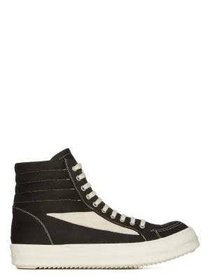 RICK OWENS - DRKSHDW Vintage High Sneaker Black/Milk
