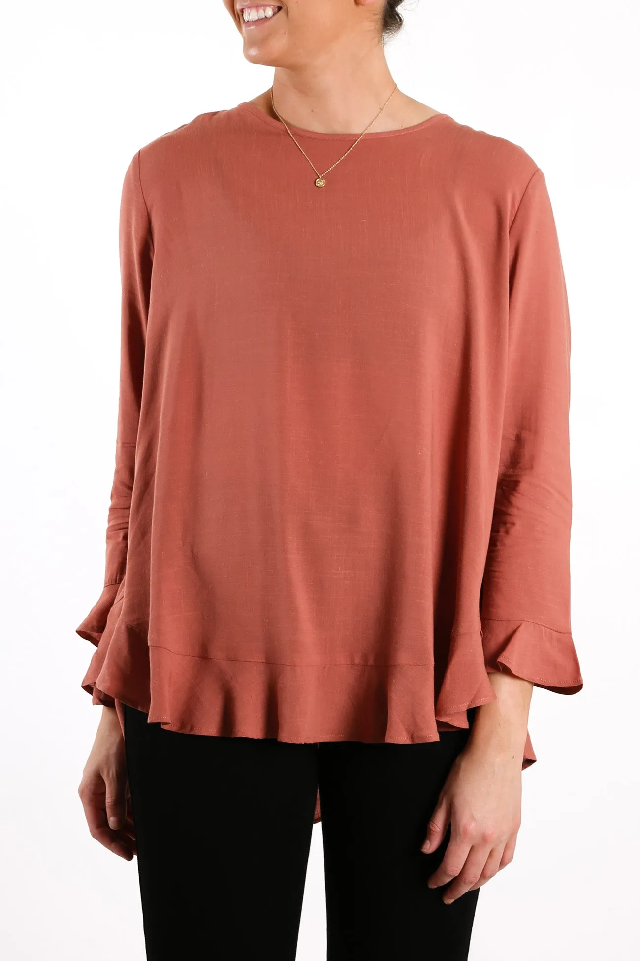 Ruffle Top Copper