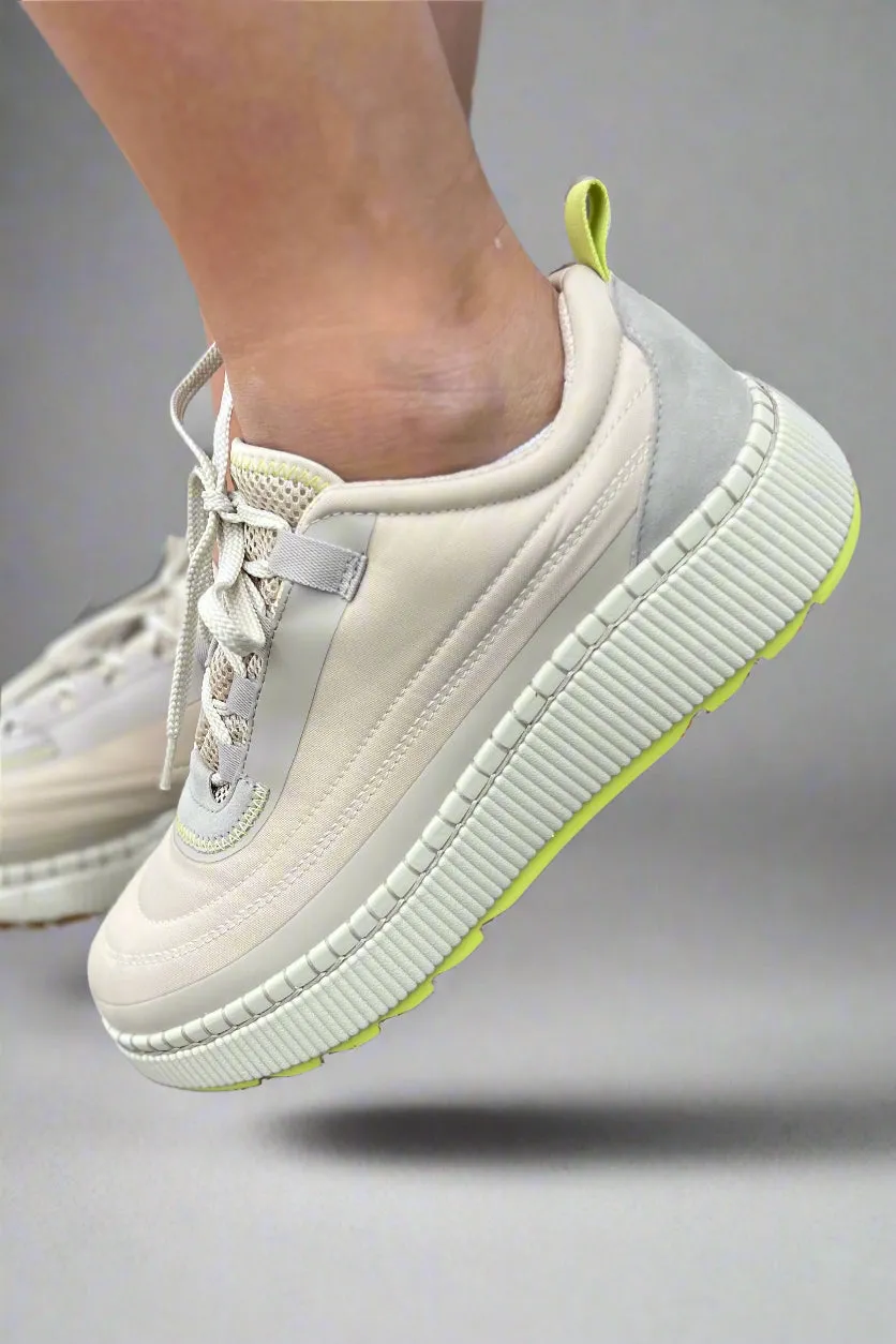Sayah Waterproof Platform Sneaker - Oyster Taupe