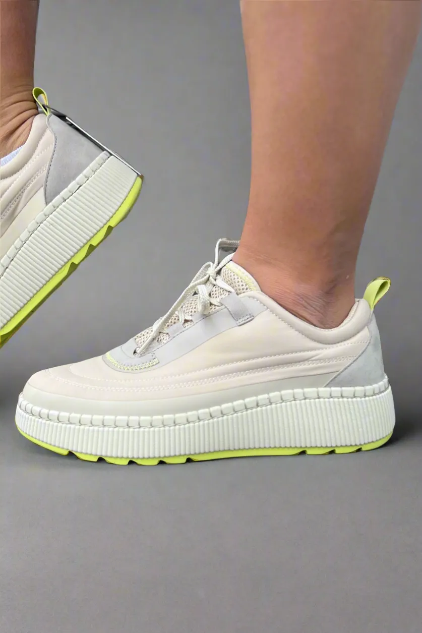 Sayah Waterproof Platform Sneaker - Oyster Taupe