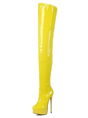 Solar Starburst Thigh High Stiletto Boots
