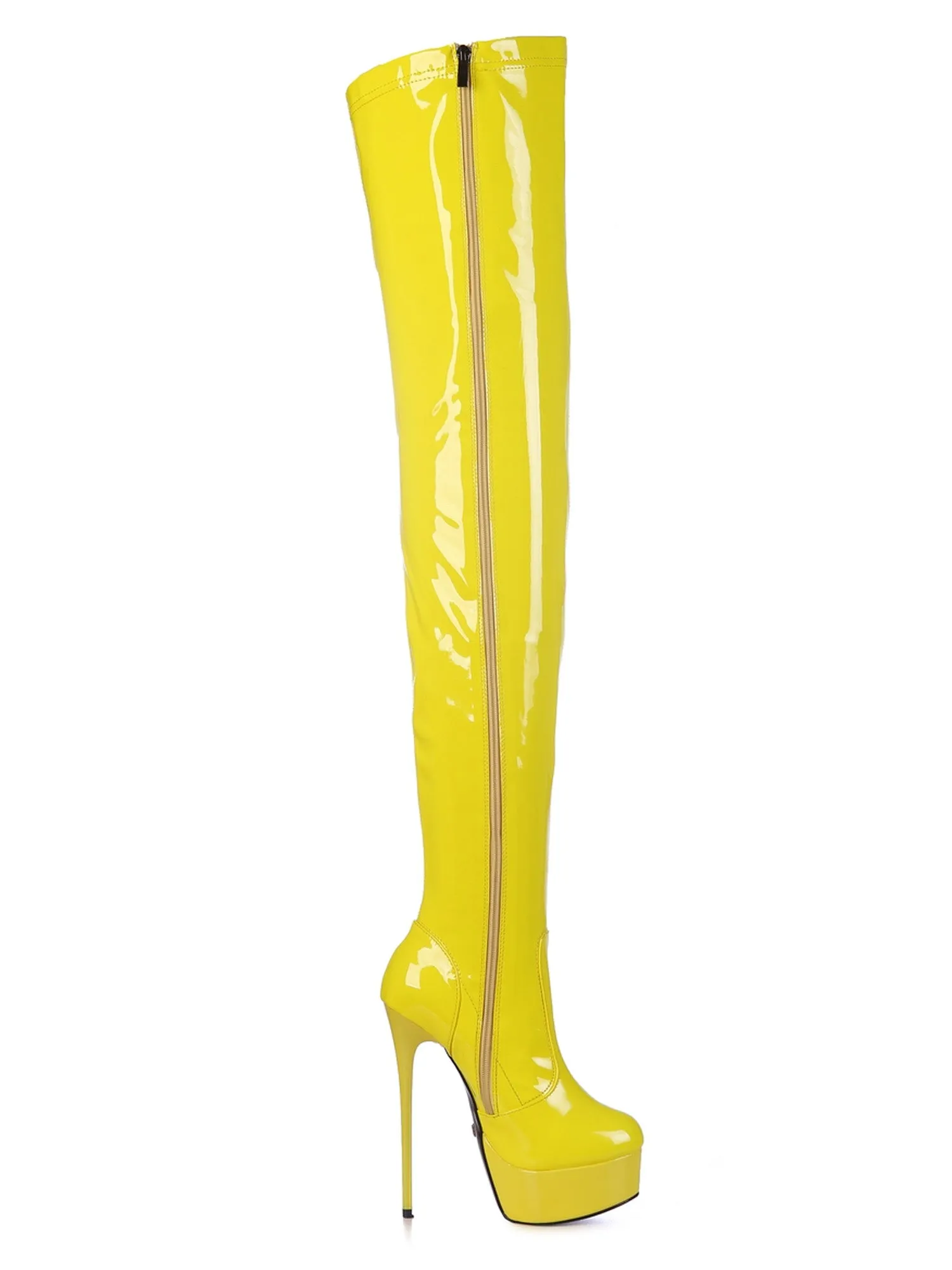 Solar Starburst Thigh High Stiletto Boots
