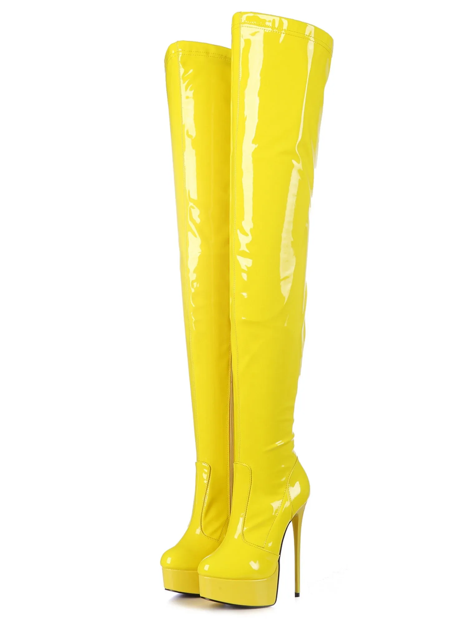 Solar Starburst Thigh High Stiletto Boots