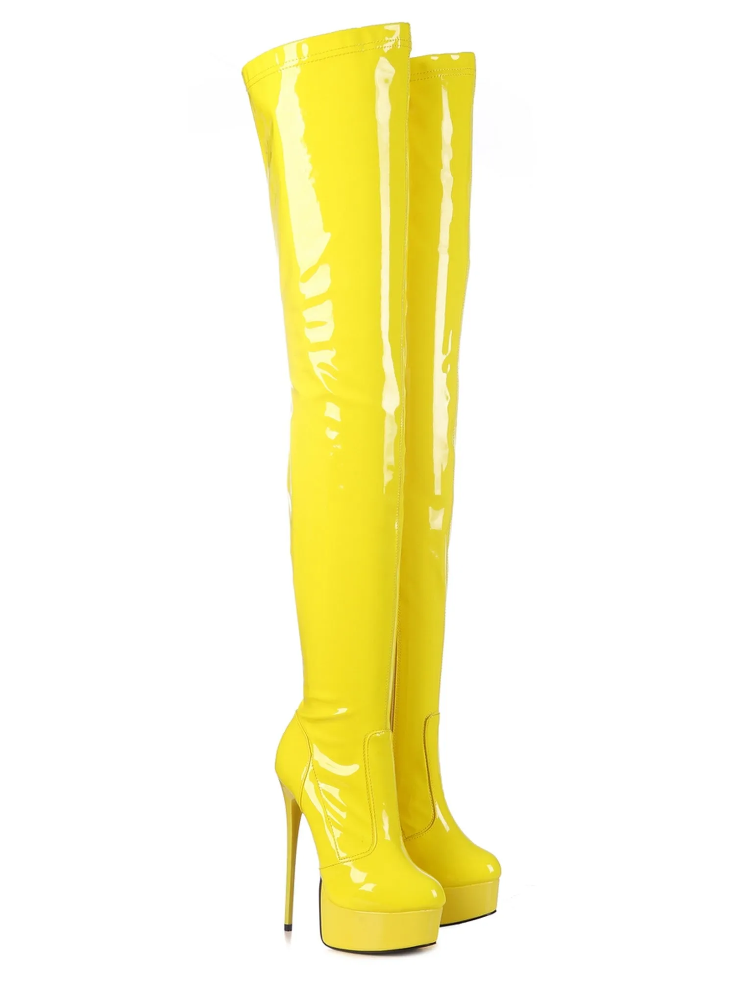 Solar Starburst Thigh High Stiletto Boots