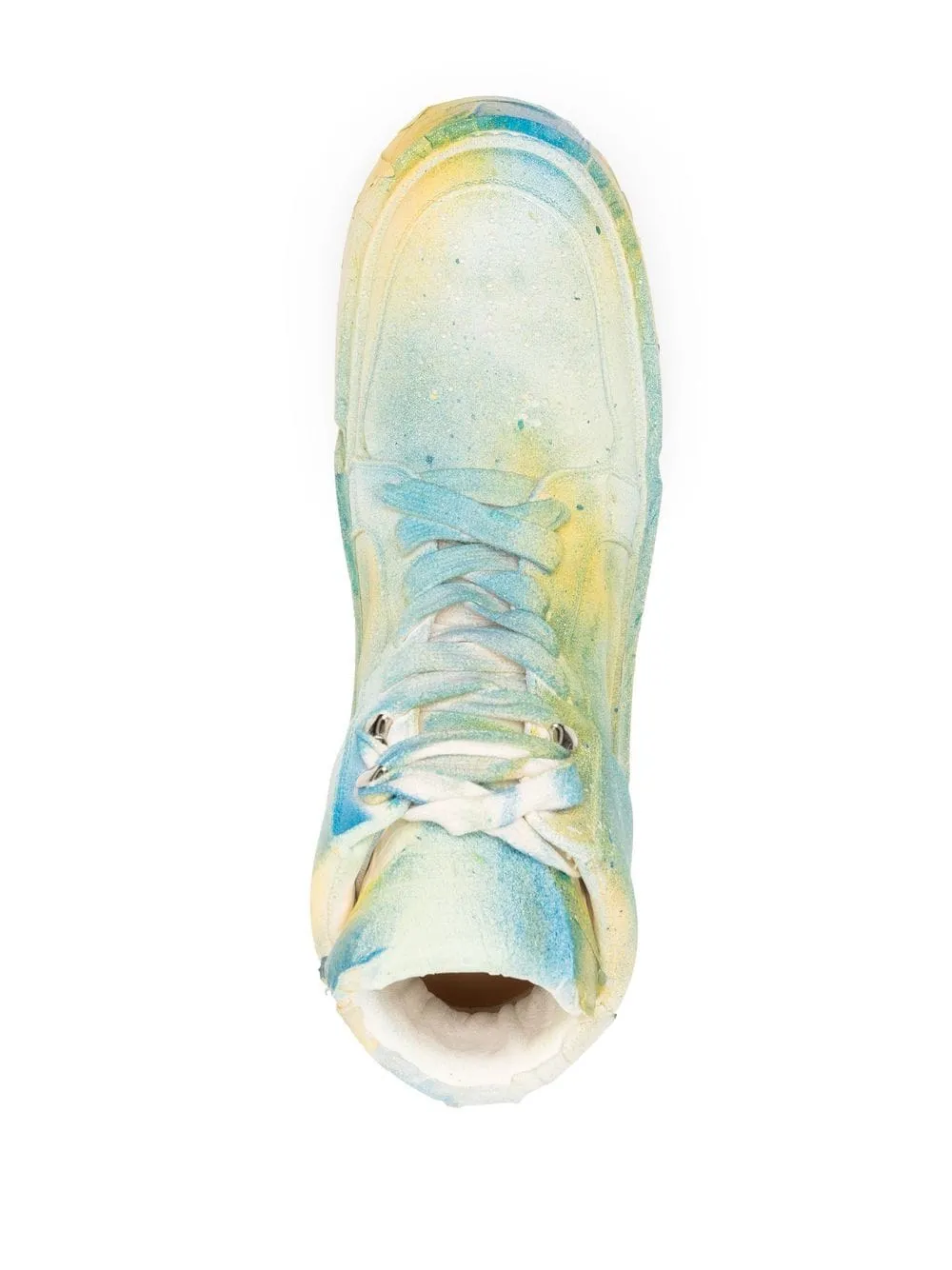 Spray-Effect High-Top Sneakers