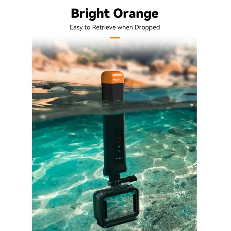 TELESIN Bluetooth Buoyancy Bar 15m Waterproof Depth  For GoPro HERO13 / 12 / 11 / 10 / 9 / 8 Black