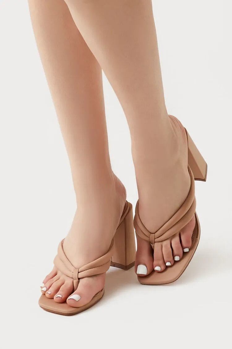Thong Block Heels