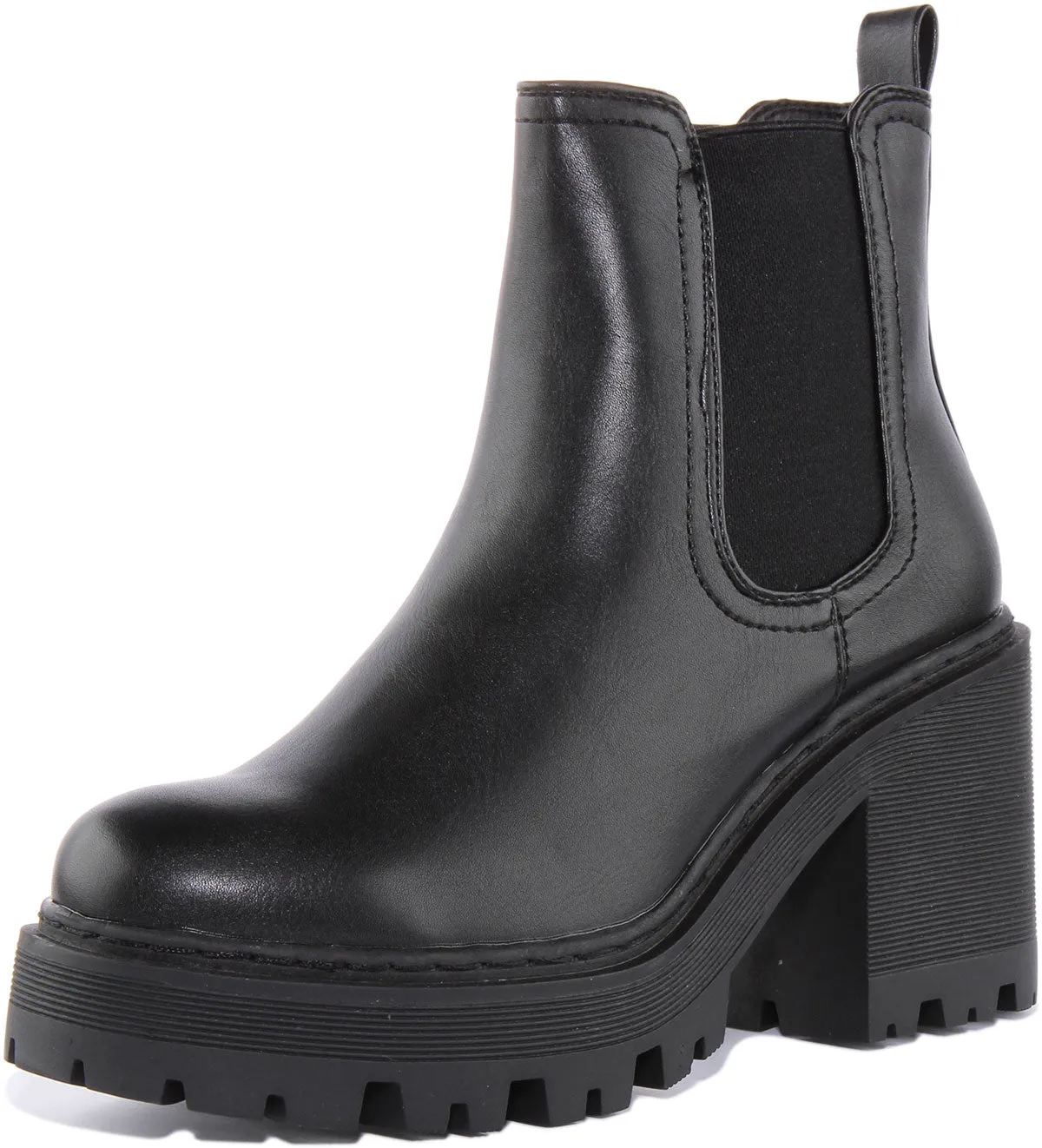 Womens Short Chelsea Boots In Black For Women