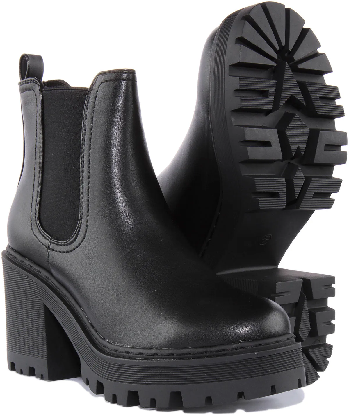 Womens Short Chelsea Boots In Black For Women