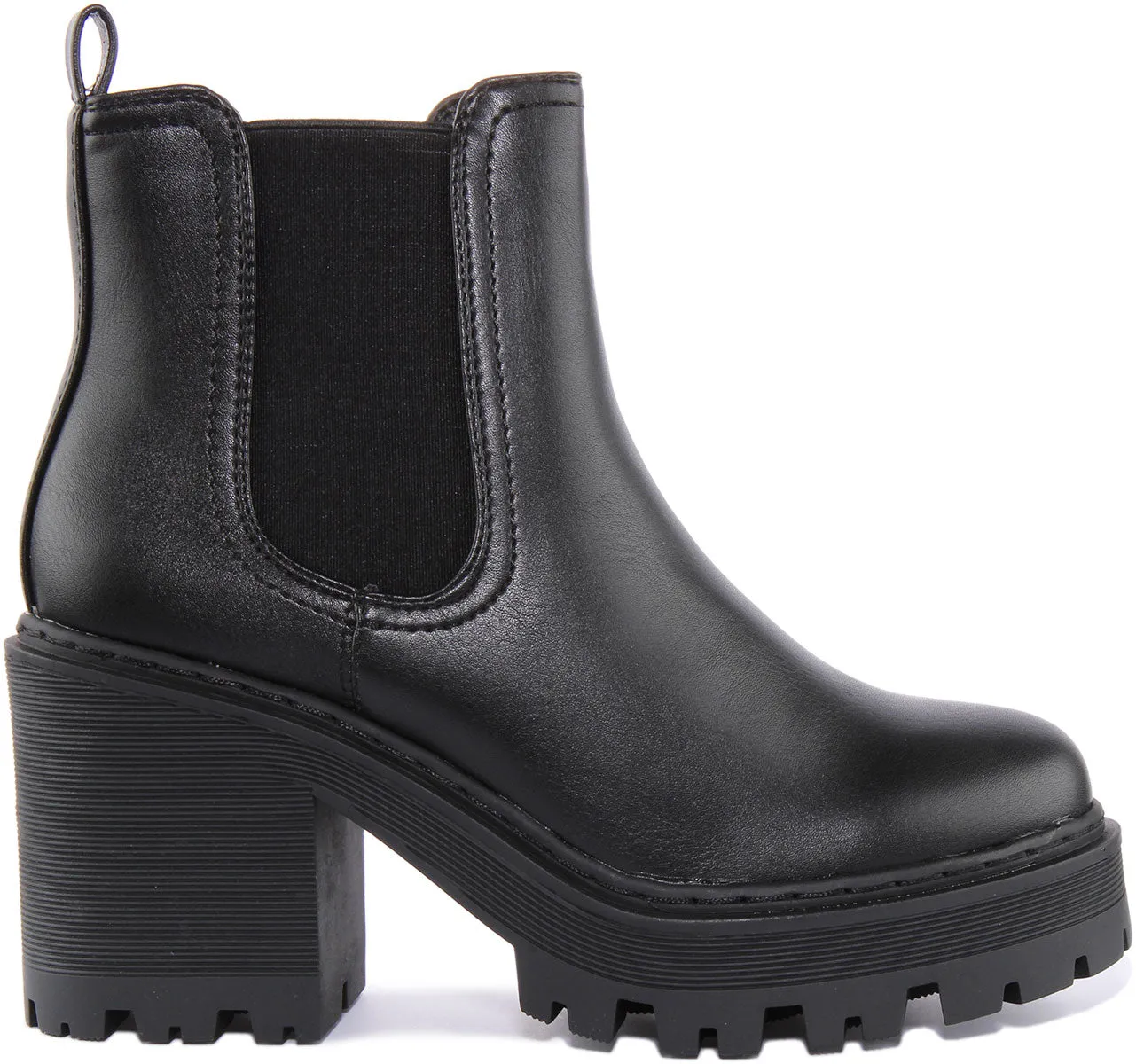 Womens Short Chelsea Boots In Black For Women